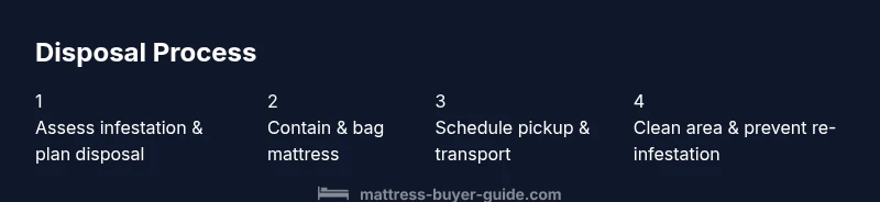 Process flow of mattress disposal for bed bugs