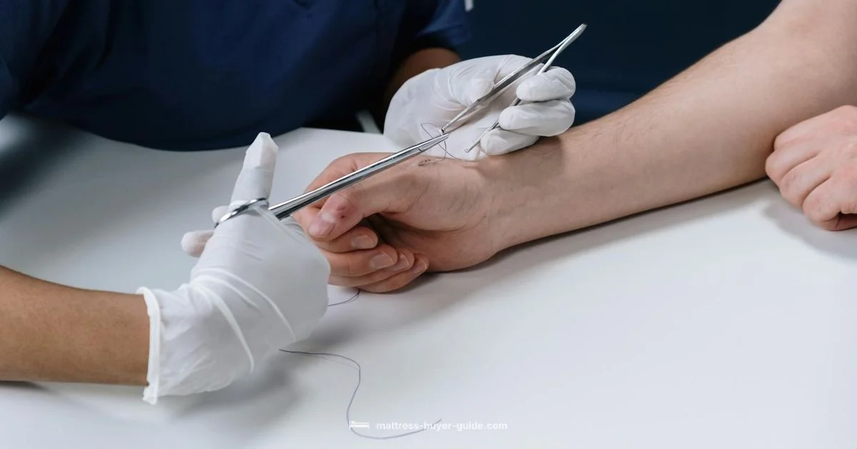 Vertical Mattress Suture - Mattress Buyer Guide