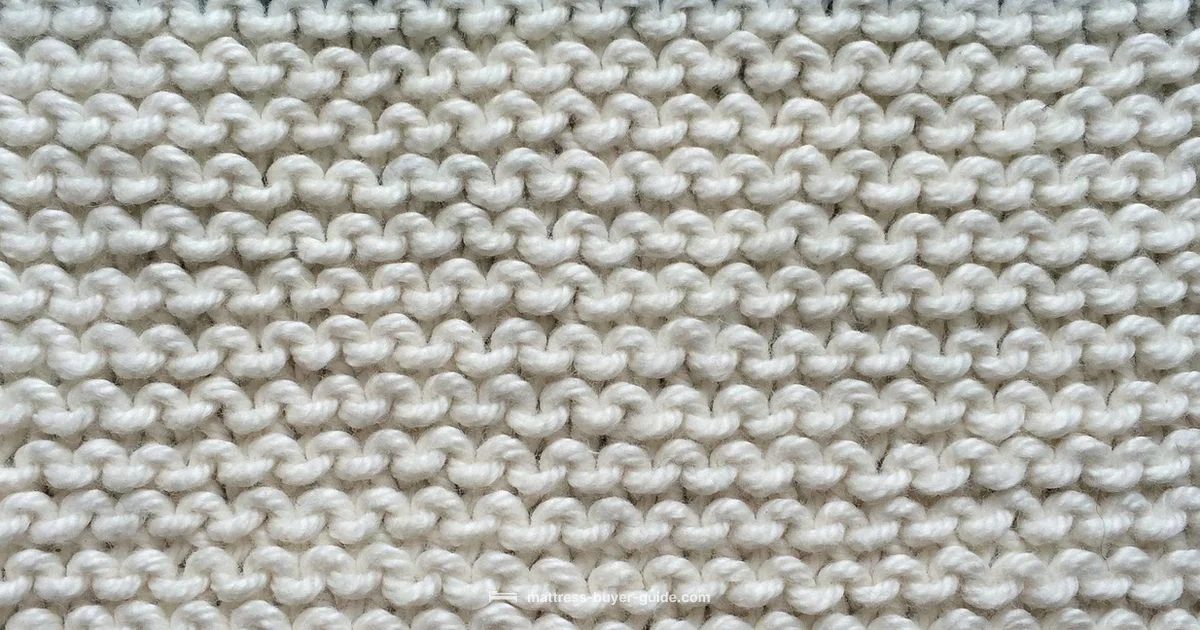Garter Stitch Seam - Mattress Buyer Guide