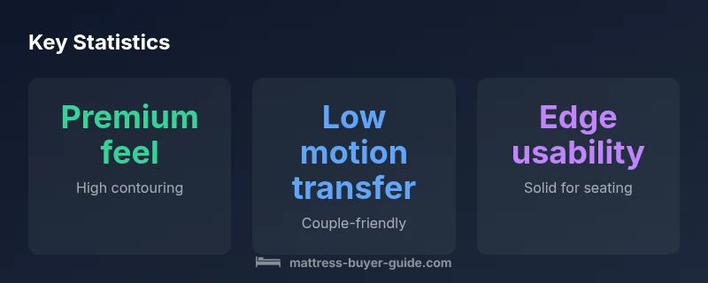 Infographic showing pressure relief, motion isolation, and edge support of the tempur cloud mattress